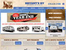 Tablet Screenshot of bryantsrv.com